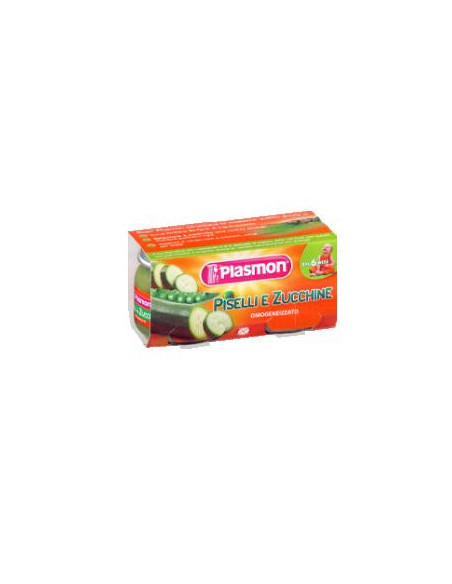 Plasmon omogeneizzato piselli zucchine 80 g x 2 pezzi