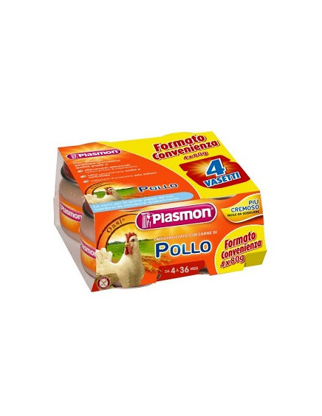 Plasmon omogeneizzato pollo con gift 4 x 80 g