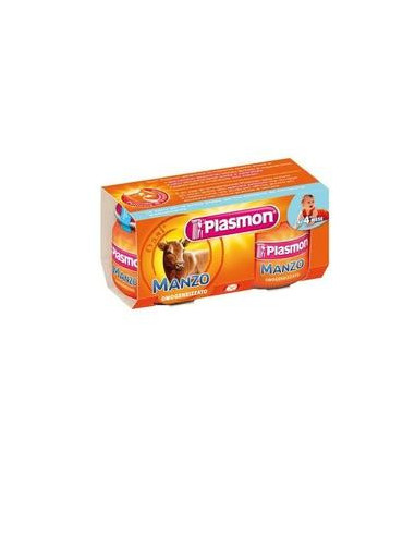 PLASMON OMOGENEIZZATO MANZO 120 G X 2 PEZZI