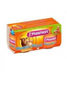 Plasmon omogeneizzato manzo/pollo 80 g x 2 pezzi