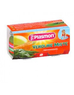 Plasmon omogeneizzato verdure miste 80 g x 2 pezzi