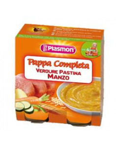 Plasmon omogeneizzato pappe manzo verdura pastina 190 g x 2 pezzi