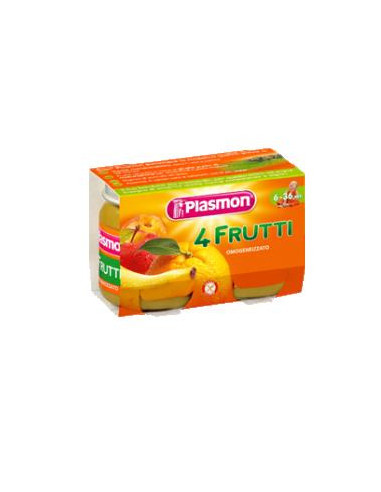 Plasmon omogeneizzato 4 frutti 6 x 104 g