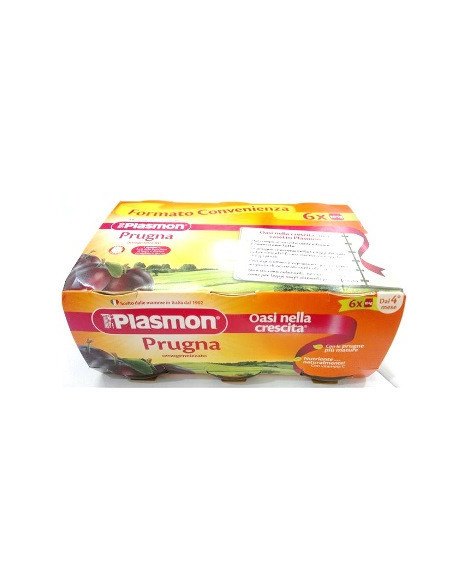 Plasmon omogeneizzato prugna 6 x 104 g