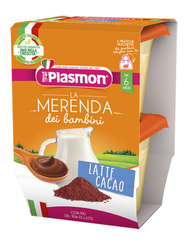 Plasmon la merenda dei bambini merende latte cacao asettico 2 x 120 g