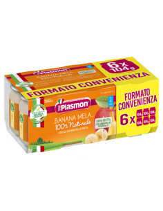 Plasmon omogeneizzato banana/mela 6 x 104 g