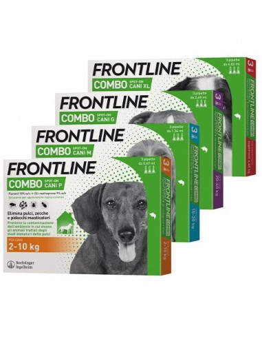 Frontline combo 3pipette cani da 2-10kg
