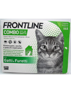 Frontline combo 3pipette gatti e furetti antiparassitario
