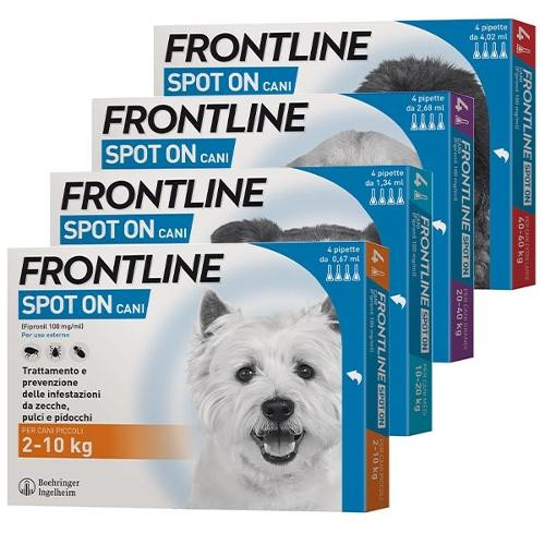 Image of Frontline spoton 4pipette cani da 2-10kg antiparassitario cod085