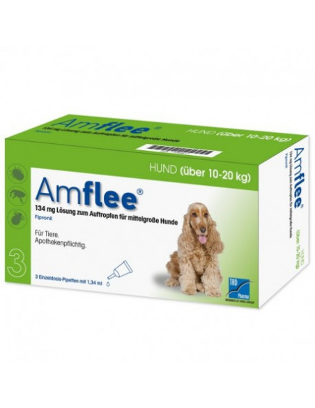 Amflee spoton 3pipette cani da 10-20kg
