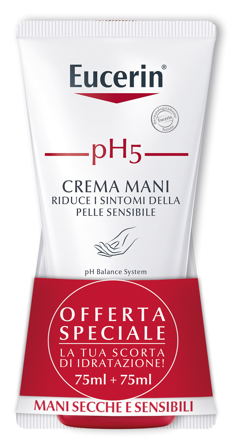 Image of Eucerin crema mani bipacco ph5 (75ml+75ml) cod085