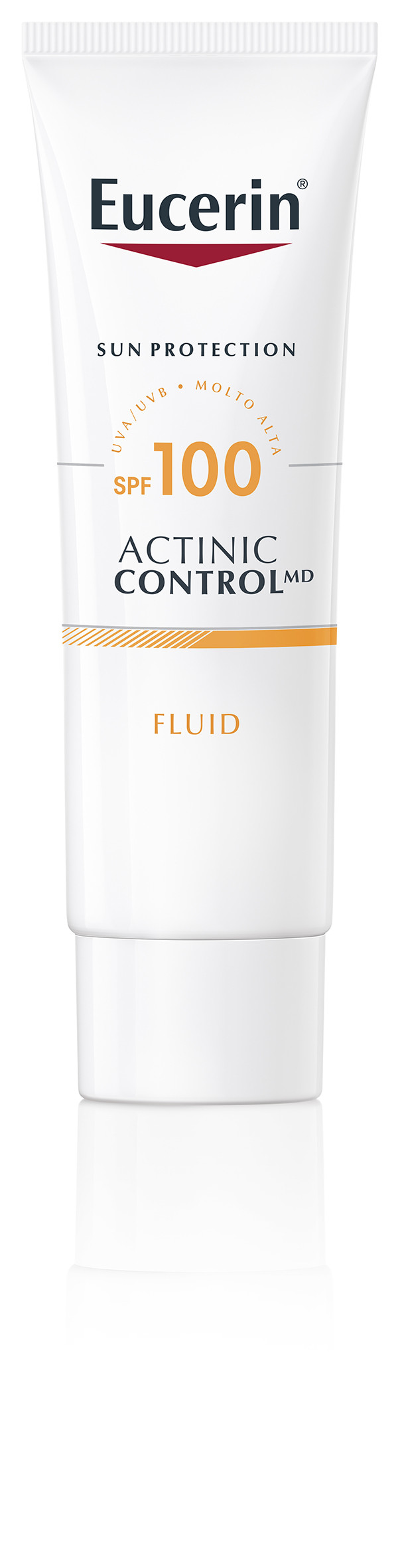 Image of Eucerin Sun Protection Actinic Control md fluido viso solare SPF100 80ml cod085