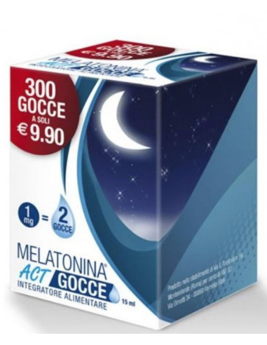 Melatonina act gocce melatonina 15ml