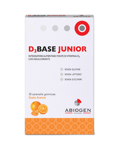 D3base junior vitamina d 30 caramelle gommose arancia