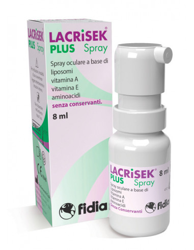 Fidia lacrisek plus spray senza conservanti soluzione oftalmica 8 ml