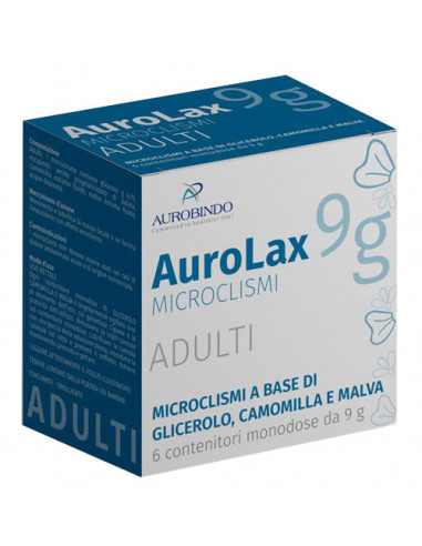 Microclismi per adulti aurolax 6 contenitori 9 g