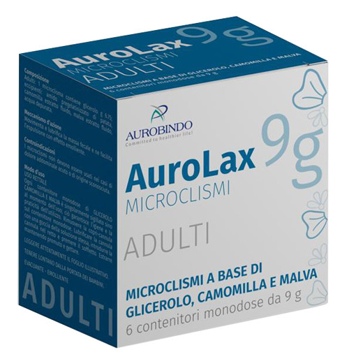 Image of Microclismi per adulti aurolax 6 contenitori 9 g cod085