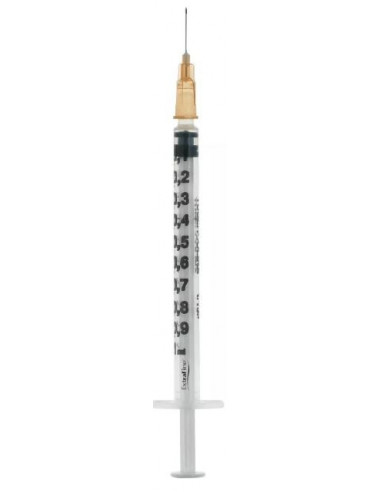 Siringa per insulina extrafine tub 1ml 100 ui ago removibile 26 gauge 0,45x12 mm 1 pezzo