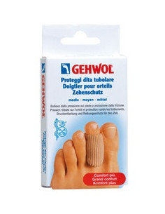 Gehwol proteggi dita tubolare large 2 pezzi