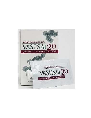 Vasesal 20 6 bustine pluridose da 5 ml unguento cheratolitico