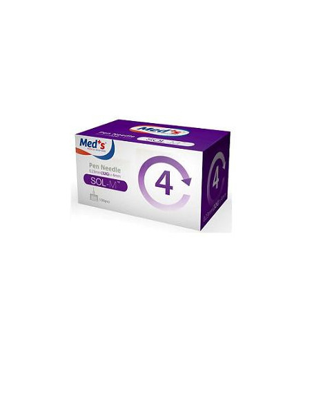 Ago per penna da insulina gauge 31 6 mm 100 pezzi