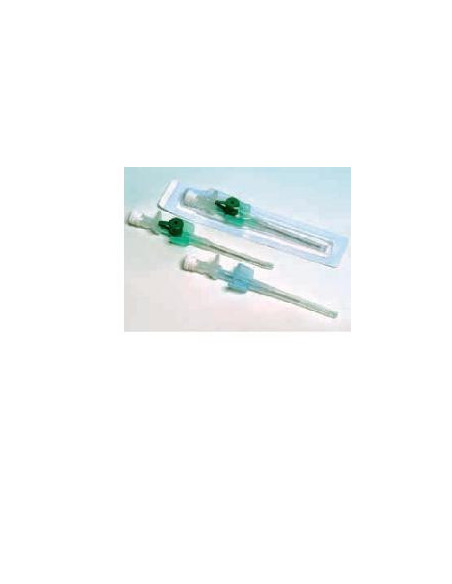 Ago cannula gauge 24 2 vie anallergico senza valvola