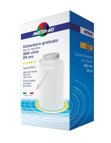 CONTENITORE RACCOLTA URINA MASTER-AID 24 H 2500 ML