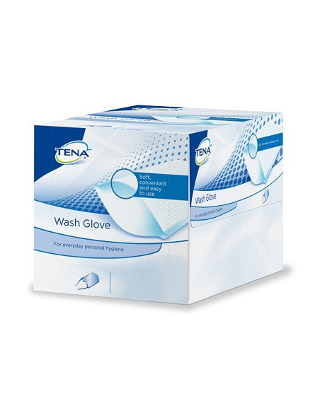 Guanto per igiene tena wash 50 pezzi