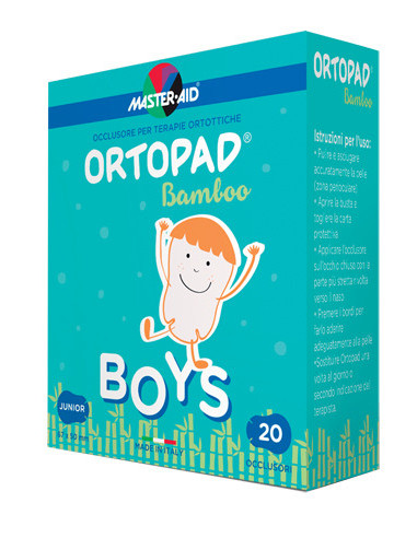 Cerotto oculare per ortottica ortopad boys 5x6,7 cm 20 pezzi