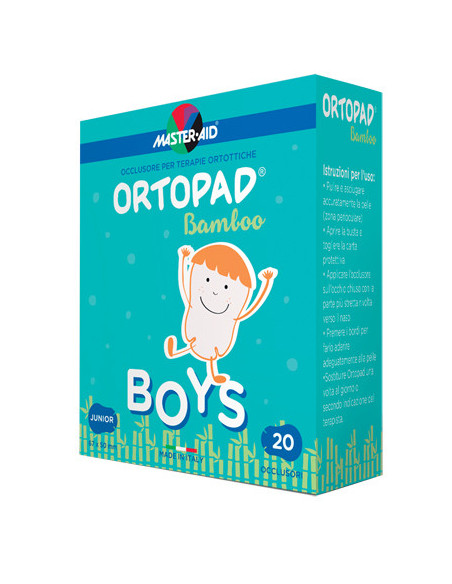 Cerotto oculare per ortottica ortopad boys 5x6,7 cm 20 pezzi
