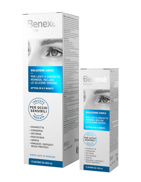 Soluzione unica benexe' pulizia lenti a contatto 500 ml