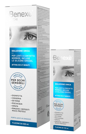 Soluzione unica benexe' pulizia lenti a contatto 500 ml