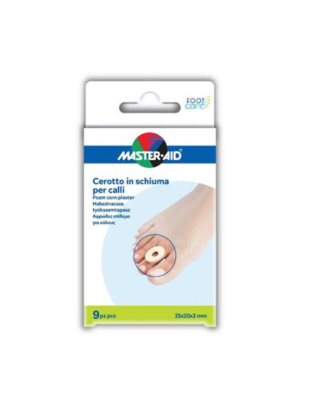 Protezione master-aid in schiuma per calli spessore 3 mm 9 pezzi