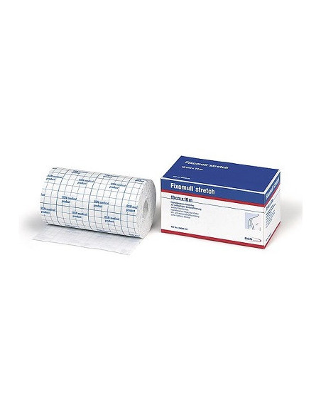Fascia autoadesiva ipoallergenica fixomull stretch per fissaggio cateteri m 10 x 5 cm