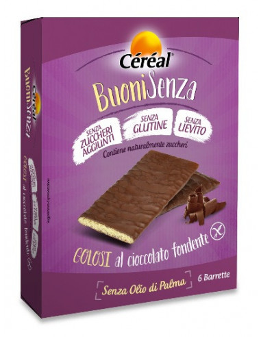 Cereal buoni senza golosi cioccolato fondente 6 x 17 g