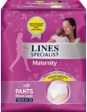 Lines specialist maternity mutandina assorbente per perdite post parto misura large 10 pezzi