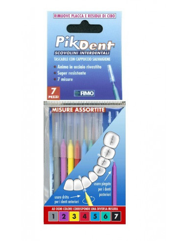 Pikdent stuzzicolino 1 bustina con 7 misure assortite