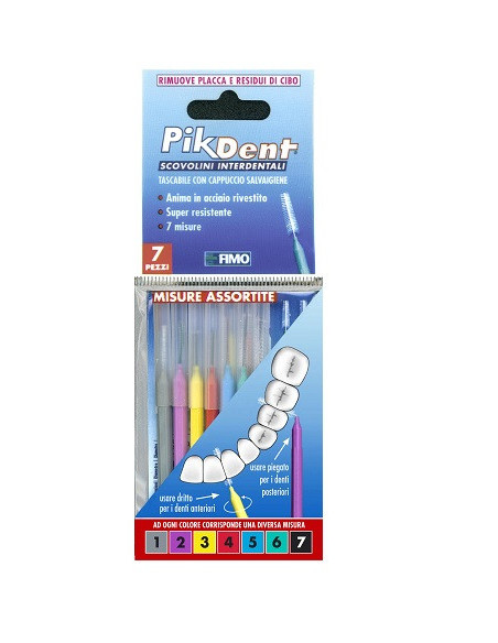 Pikdent stuzzicolino 1 bustina con 7 misure assortite