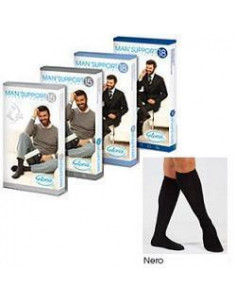 Man support 18 cotone gambaletto 18 nero 4
