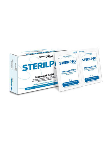 Sterilpeg macrogol 3350 10 bustine bipartite 10 g