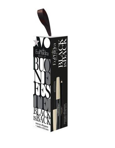 EUPHIDRA COFANETTO BLACK IS BACK 1 MASCARA ALLUNGANTE + 1 MINI MATITA NERA