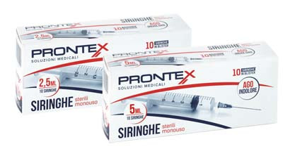 Image of Siringa prontex 2,5 ml ago ind 10 pezzi cod085
