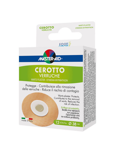 Cerotto verruche master-aid foot care 12 pezzi