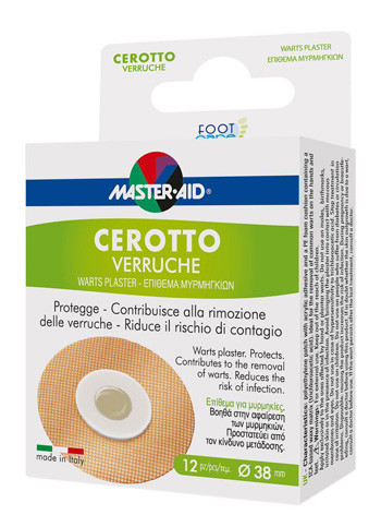 Cerotto verruche master-aid foot care 12 pezzi
