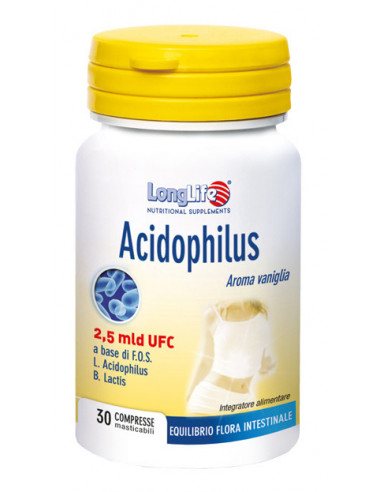Longlife acidophilus 30 compresse masticabili