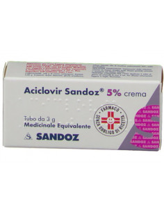 Aciclovir sandoz crema 5% 3g