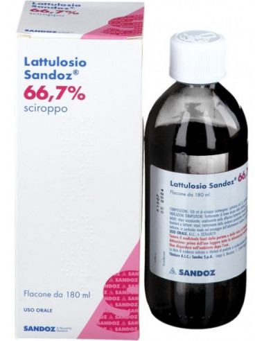 Lattulosio sandoz sciroppo flacone 180ml