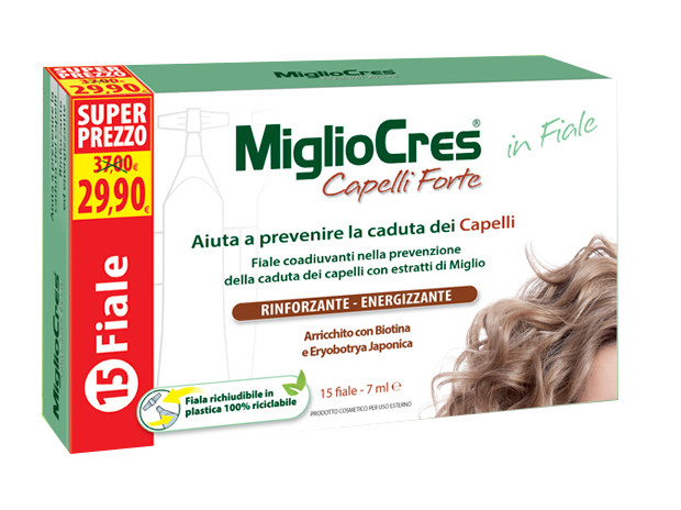 Image of Migliocres Forte per rinforzare i Capelli e prevenirne la caduta 15 fiale cod085
