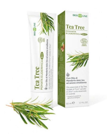 Biosline tea tree pomata eudermica cert ecocert 50 ml