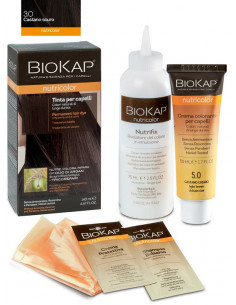 Biokap nutricolor 3,0 new castano scuro tinta tubo + flacone